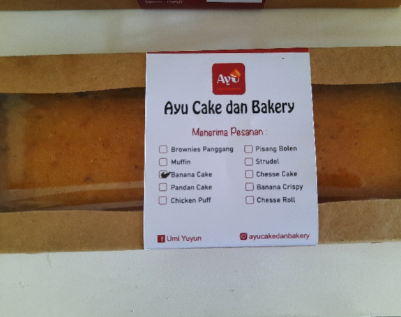 Banana Cake Ayu